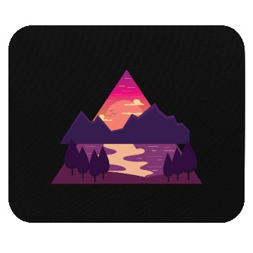 Discover Purple Triangle Mouse Pads