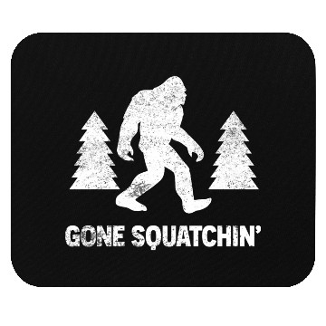 Discover Gone Squatchin Bigfoot Sasquatch Distressed Mouse Pads