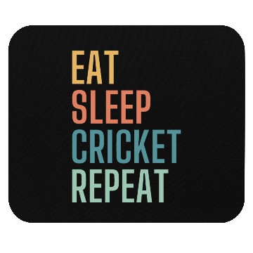 Discover Eat Sleep Cricket Repeat Mouse Pads