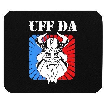 Discover Vikings Uff Da Viking Warrior Mouse Pads