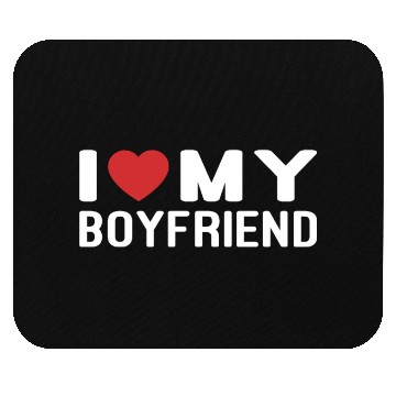 Discover I Love My Boyfriend Mouse Pads