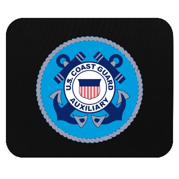Discover Us Coast Guard Auxiliary Homeland Security Patch Mouse Pads