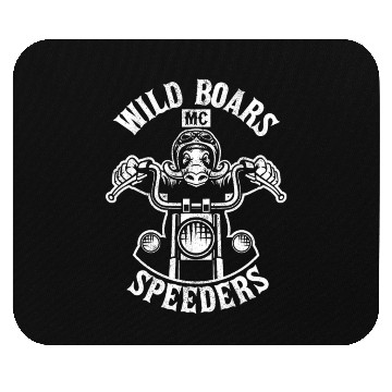 Discover Wild Boars Motorcycle Speeders Wild Boars Hunting Mouse Pads