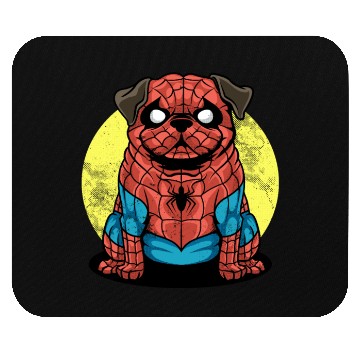 Discover spider pug Mouse Pads