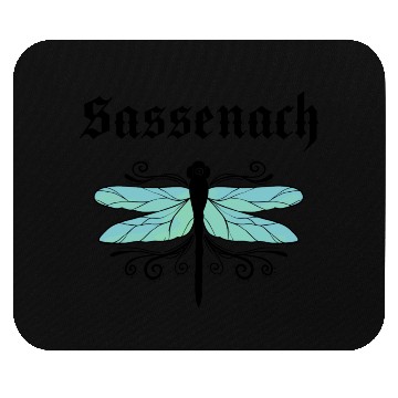 Discover Sassenach Dragonfly Outlander Amber Blue Mouse Pads