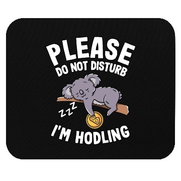 Discover Please Do Not Disturb Funny Bitcoin Koala Hodl BTC Mouse Pads
