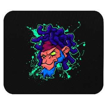 Discover monkey gorilla face design Mouse Pads