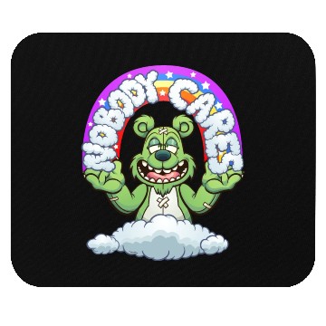 Discover Nobody cares bear Mouse Pads