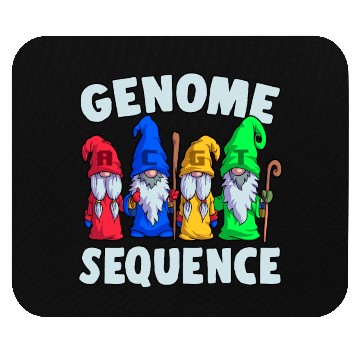 Discover Genome Sequence Funny Gnome Biology Science Pun Mouse Pads