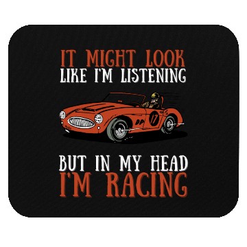 Discover Racing Race Car Driver And Muscle Car Mouse Pads