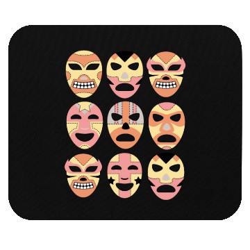 Discover Wrestling Lucha Libre Luchador Mexican Wrestler Mouse Pads