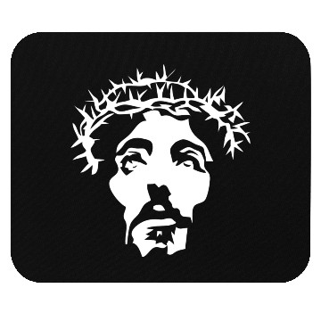 Discover Jesus crown of thorns stencil Mouse Pads