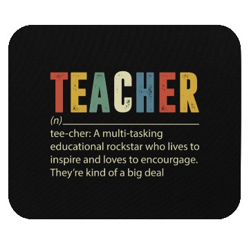 Discover Teacher Multi tasking Educational Rockstar Mouse Pads