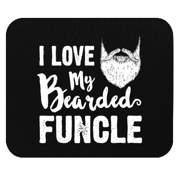 Discover I Love My Bearded Funcle Cool Uncle Family Gift Mouse Pads