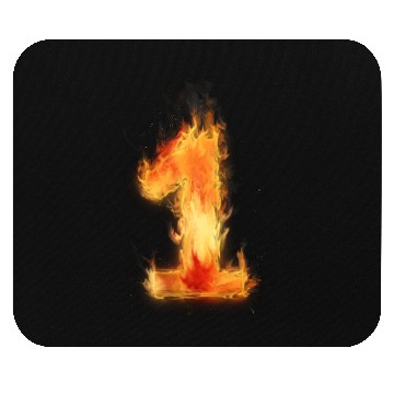 Discover fire flame number 1 two Mouse Pads