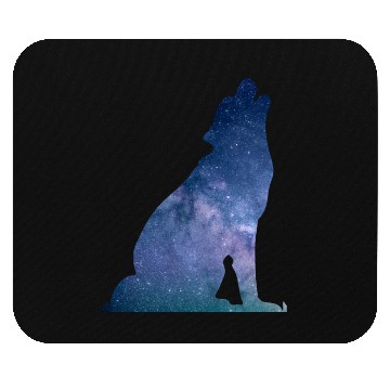 Discover Galaxy Wolf Mouse Pads