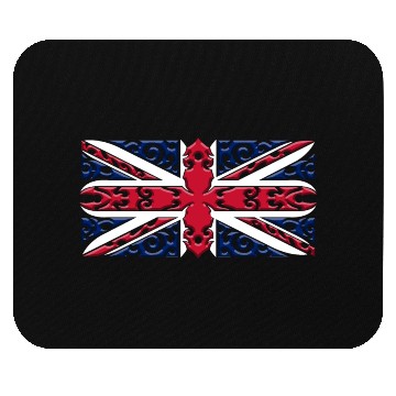 Discover Union Jack British Flag Ornamental Style Mouse Pads