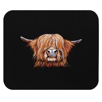 Discover Highland Cow Print Animal Print ' Charmer ' Mouse Pads