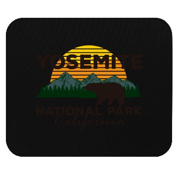 Discover Yosemite National Park California Mountain Bear Mouse Pads