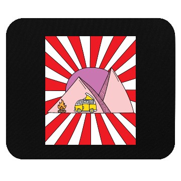 Discover Camping Nature Vintage Mouse Pads