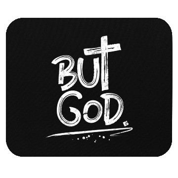 Discover But God Cross Christian Mouse Pads