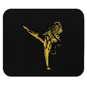 Discover Lion fighter sword Judo Karate Mouse Pads