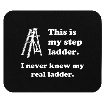 Discover This Is My Step Ladder Funny Handyman Construction Mouse Pads