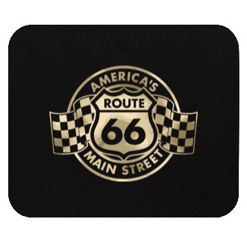 Discover Route 66 America'S Main Street Glam Mouse Pads