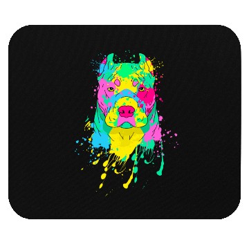 Discover Pit bull Colorful Mouse Pads