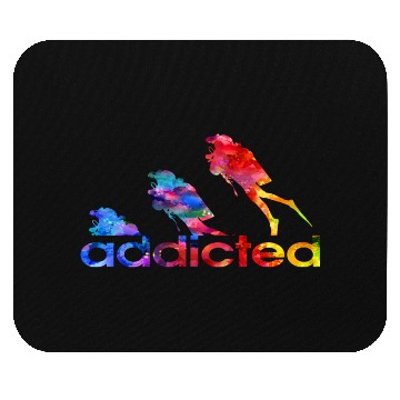 Discover Scuba diving addicted watercolor Mouse Pads