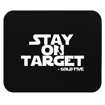 Discover Stay on target - Gold Five Mouse Pads