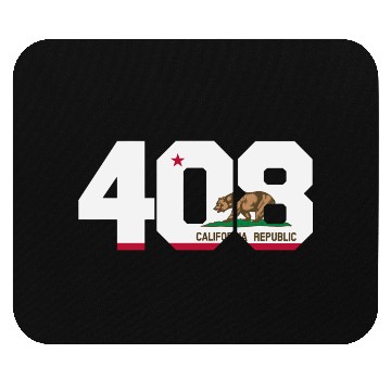 Discover Area Code 408 San Jose California Mouse Pads