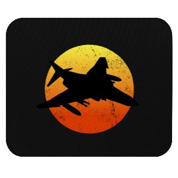 Discover F-4 Phantom Silhouette Retro Sunset Military Jetf4 Mouse Pads