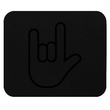 Discover Rock hand icon 07 Mouse Pads