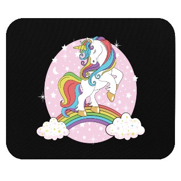 Discover Unicorn rainbow Mouse Pads