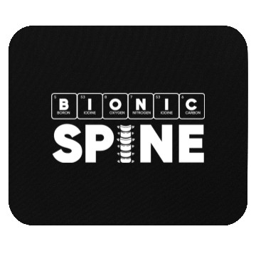 Discover Back Surgery Bionic Spine Periodic Table Science Mouse Pads
