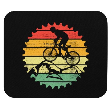 Discover Mountain bike retro gift for mountain biker Mouse Pads