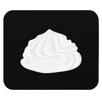 Discover snow-white delicious whipped cream for garnish Mouse Pads
