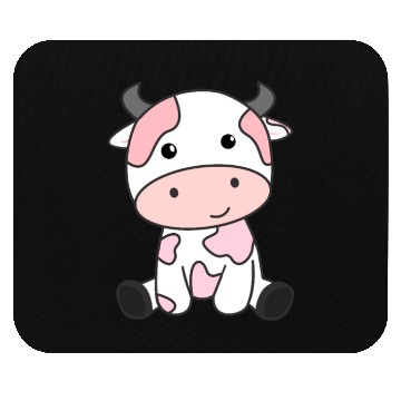 Discover Strawberry Cow Cute Pink Strawberry Cow Kawaii Mouse Pads