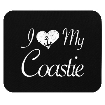 Discover I Love My Coastie Coast Guard Gift Mouse Pads