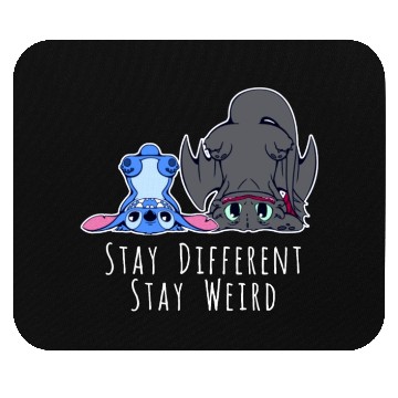 Discover Stay Different Stay Weird Toothless And Stitch Mouse Pads