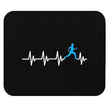 Discover Runner Heartbeat Athletic Funny Running Mouse Pads