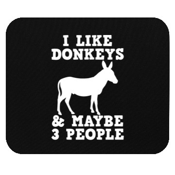 Discover Donkey Farmer Introvert Donkey Lover Mouse Pads