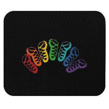 Discover Irish Dance Ghillie Rainbow Mouse Pads