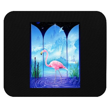Discover Cosmic Flamingo Mouse Pads
