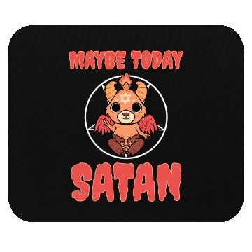 Discover Baphomet Maybe Today Satan Mouse Pads
