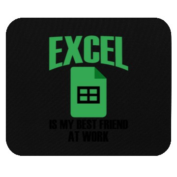 Discover Excel Best Friend At Work Spreadsheet Accountant Mouse Pads