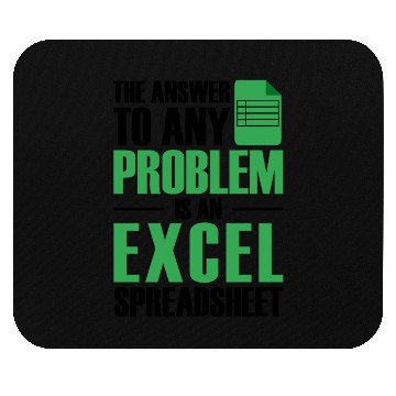 Discover Answer To Any Problem Excel Spreadsheet Accountant Mouse Pads