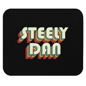 Discover Steely Dan | Unique Retro Faded-Style Typography Mouse Pads