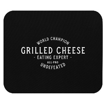 Discover Retro World Champion Grilled Cheese Eating Expert Mouse Pads